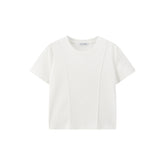 Women's Slim-Fit Tencel T-Shirt with Embroidery